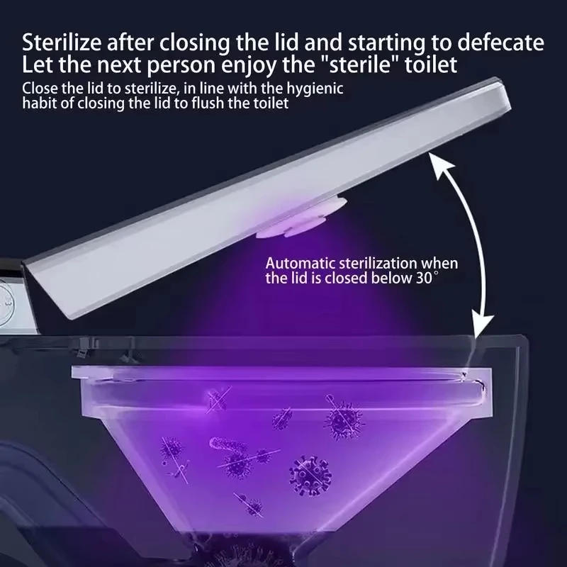 2026 New UVC Toilet Sterilizer LED Bowl Light USB Rechargeable Ultraviolet Lamp Portable Mini for Bathroom Hotel Travel - Image 5
