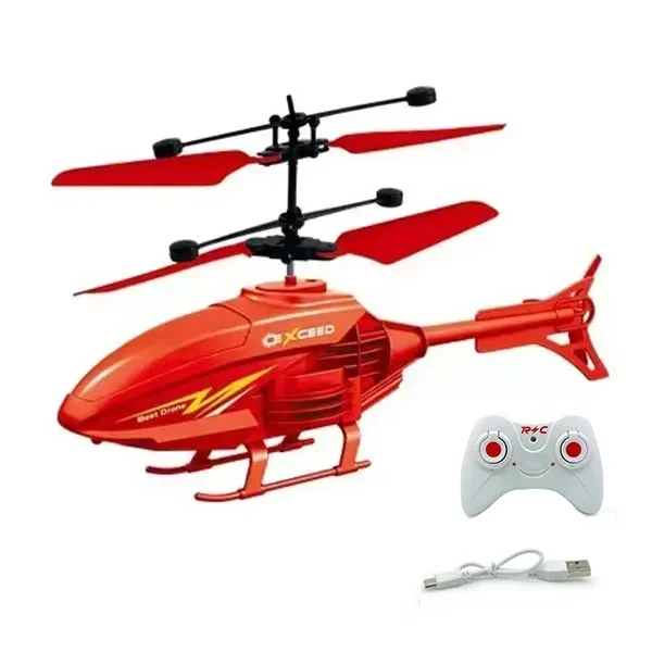 Crash Resistant Remote Control Aircraft Induction Helicopter Dual-mode Suspended Drone Toy with Lighting - Image 9
