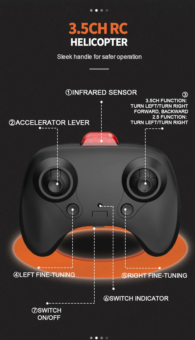 Helicopter, Remote Control Airplane with Lights Obstacle Avoidance Drone Radio Controlled Plane Toys for Boy Gift - Image 16