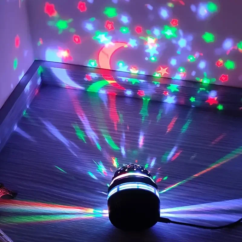 LED Sky Night Lights USB Projector Lamp Magic Ball Moon Star, Home, Room Atmosphere Decoration - Image 8