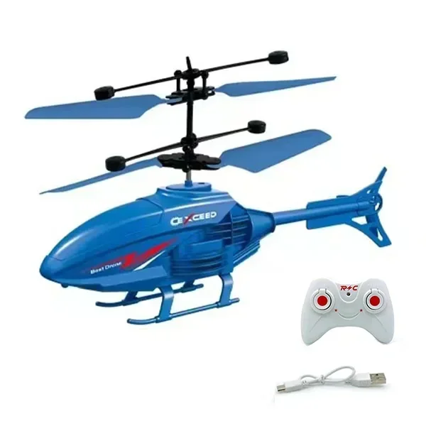 Crash Resistant Remote Control Aircraft Induction Helicopter Dual-mode Suspended Drone Toy with Lighting - Image 7