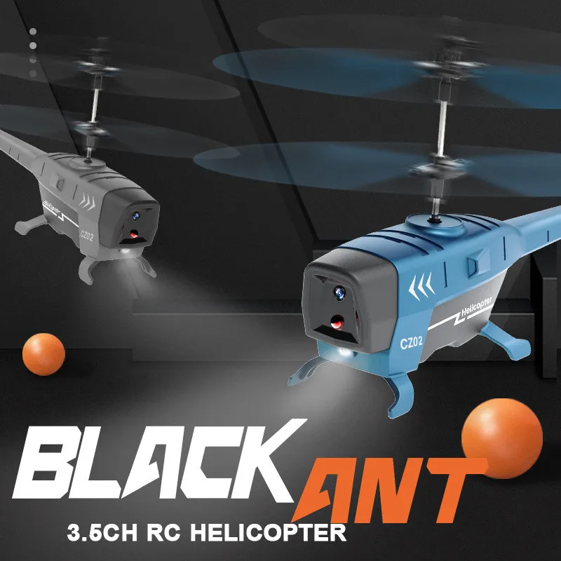 Helicopter, Remote Control Airplane with Lights Obstacle Avoidance Drone Radio Controlled Plane Toys for Boy Gift - Image 2