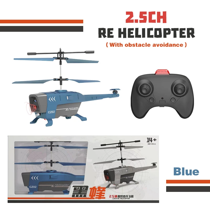 Helicopter, Remote Control Airplane with Lights Obstacle Avoidance Drone Radio Controlled Plane Toys for Boy Gift - Image 7