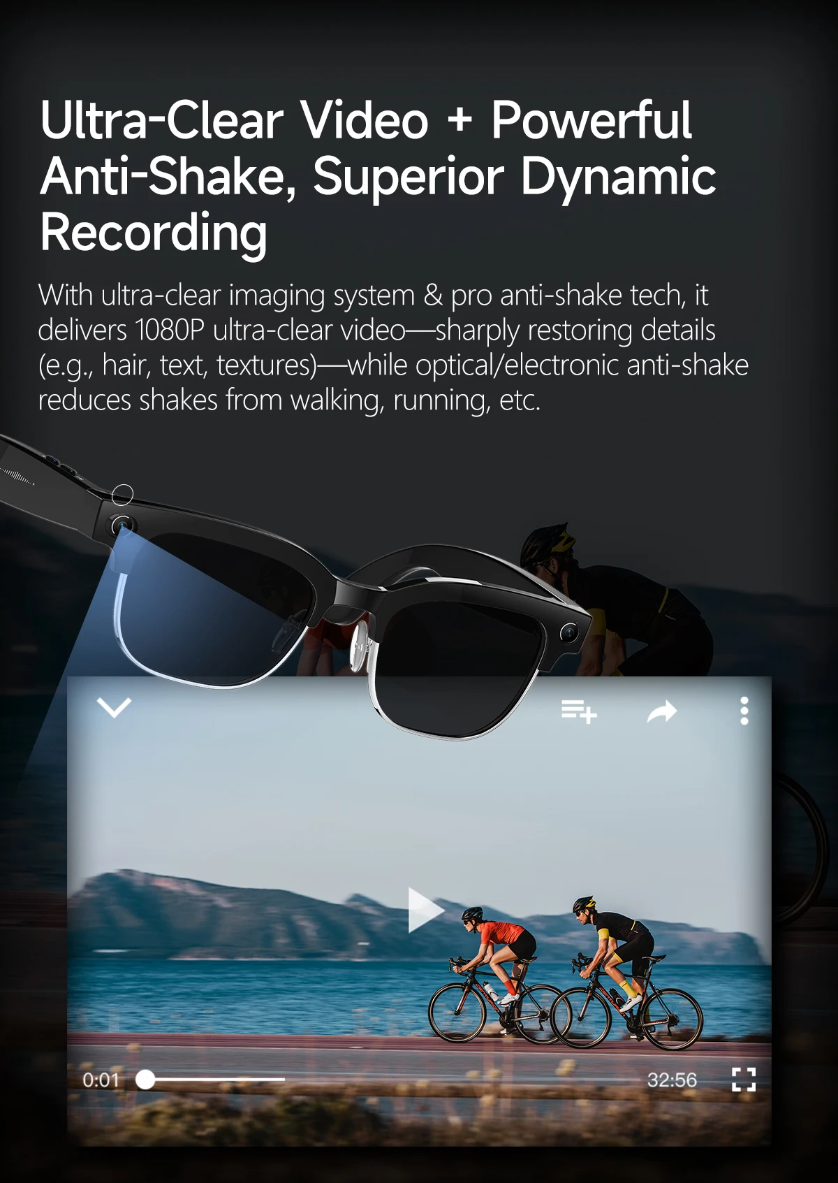 New Smart Glasses with 800W Pixel Camera AI Photo Recognition Call Voice Translation Video Recording Sunglasses Men & Women - Image 11