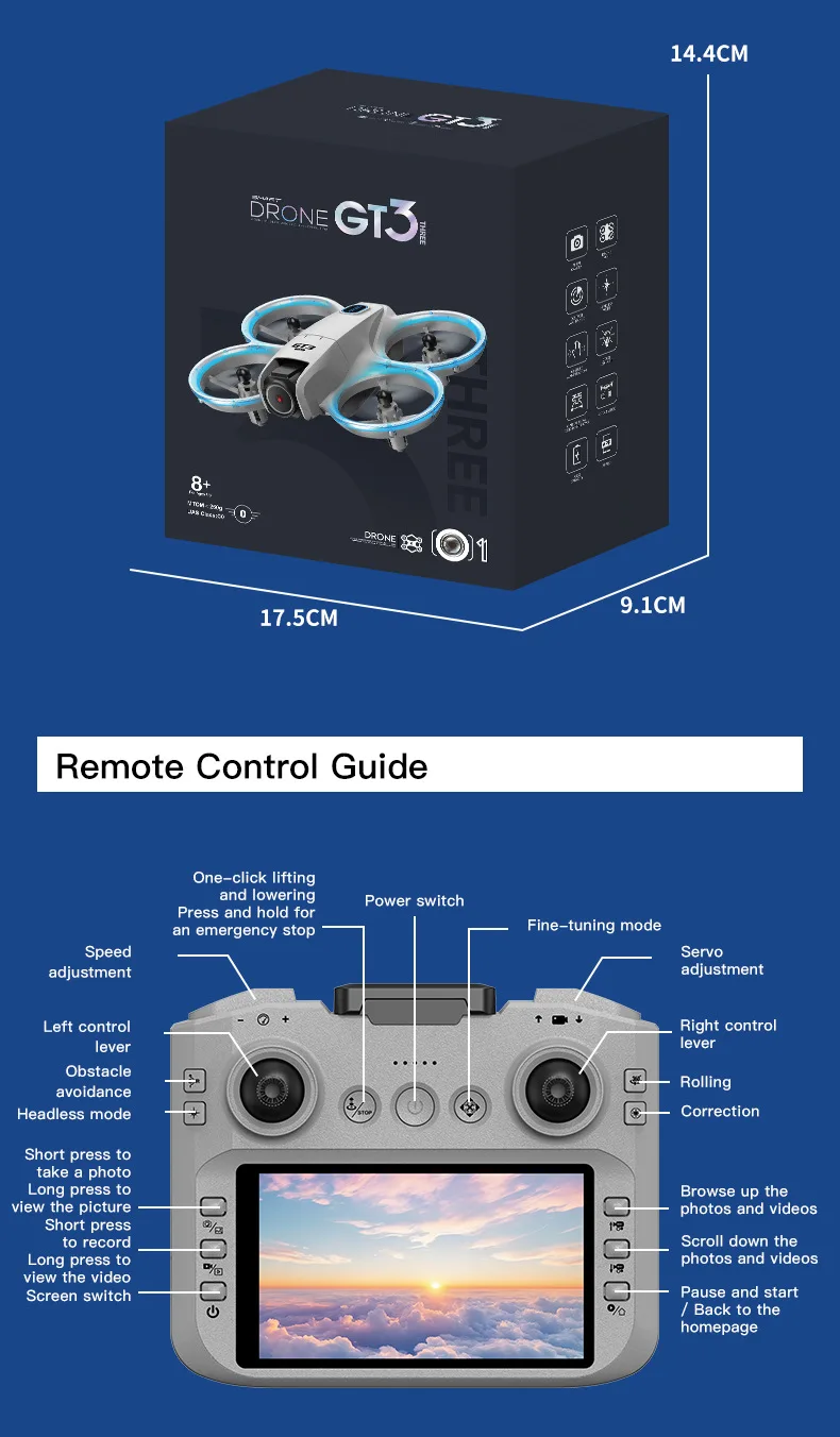 Drone 8K HD Remote Control Headless Mode Helicopter 360° Flip Quadcopter Toys Mini Drone For Kids, Toy Gifts - Image 22