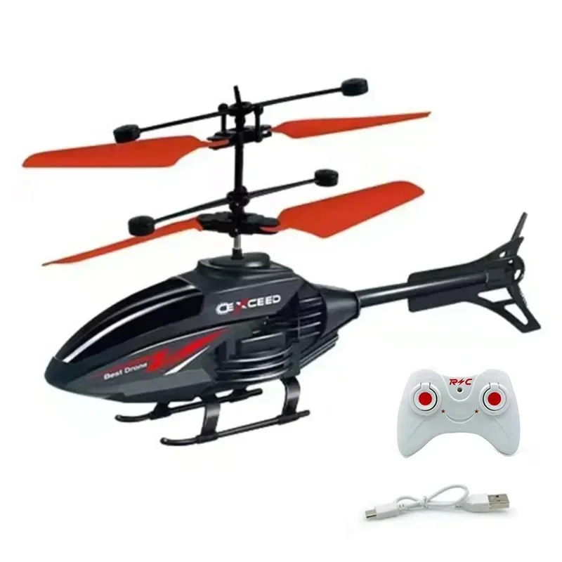 Crash Resistant Remote Control Aircraft Induction Helicopter Dual-mode Suspended Drone Toy with Lighting - Image 8