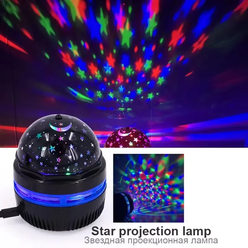 LED Sky Night Lights USB Projector Lamp Magic Ball Moon Star, Home, Room Atmosphere Decoration - Image 9